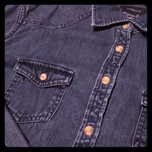 AE Western Denim Button-down Shirt